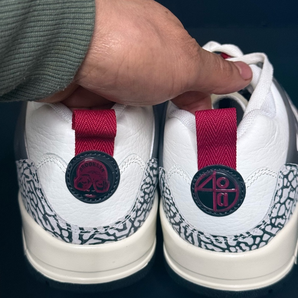 White and Red Men's Sneakers